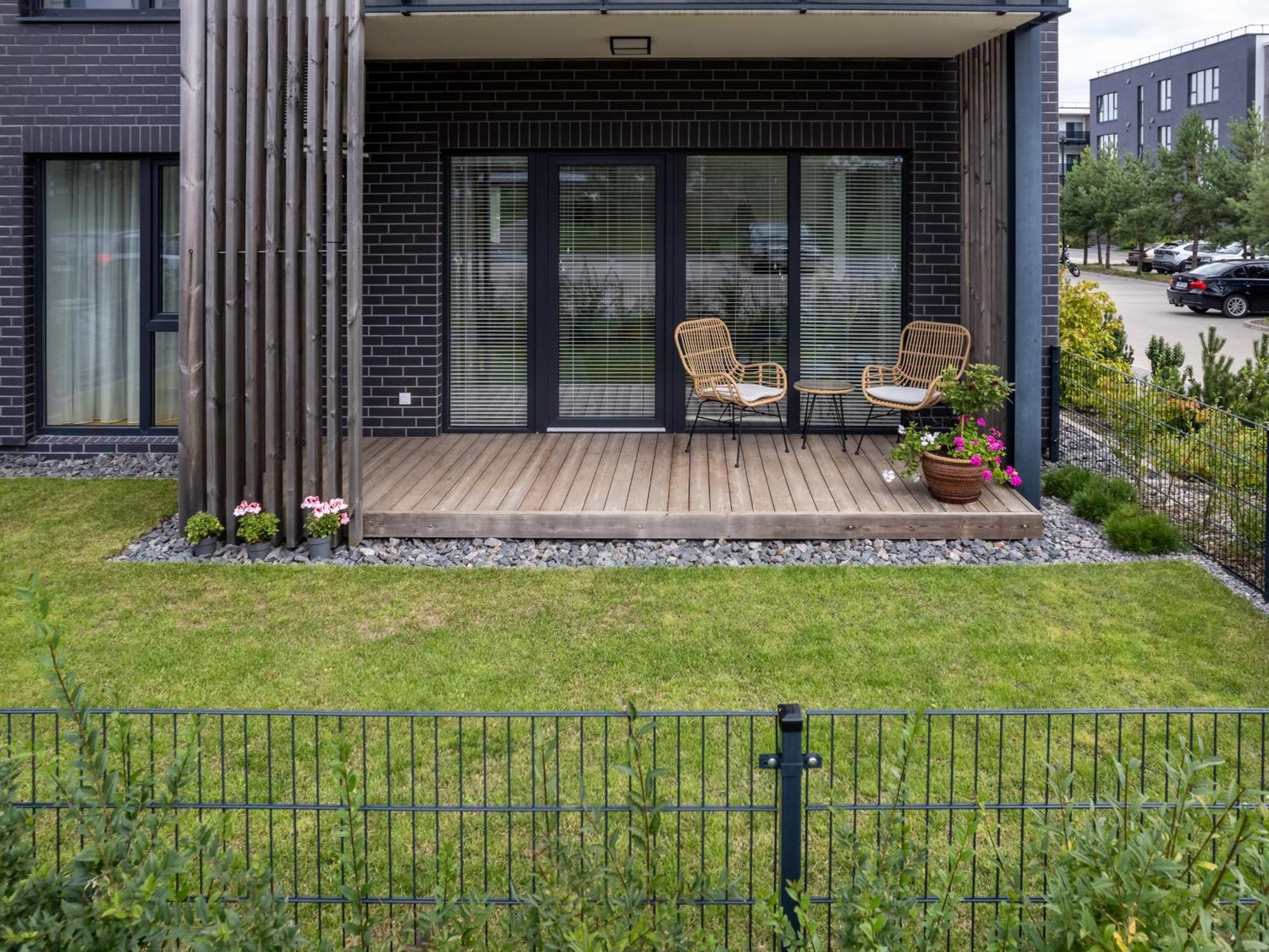 D33 Vilnius - Brand New Luxury Apartment With Terrace, Garden, Ac And Parking エクステリア 写真